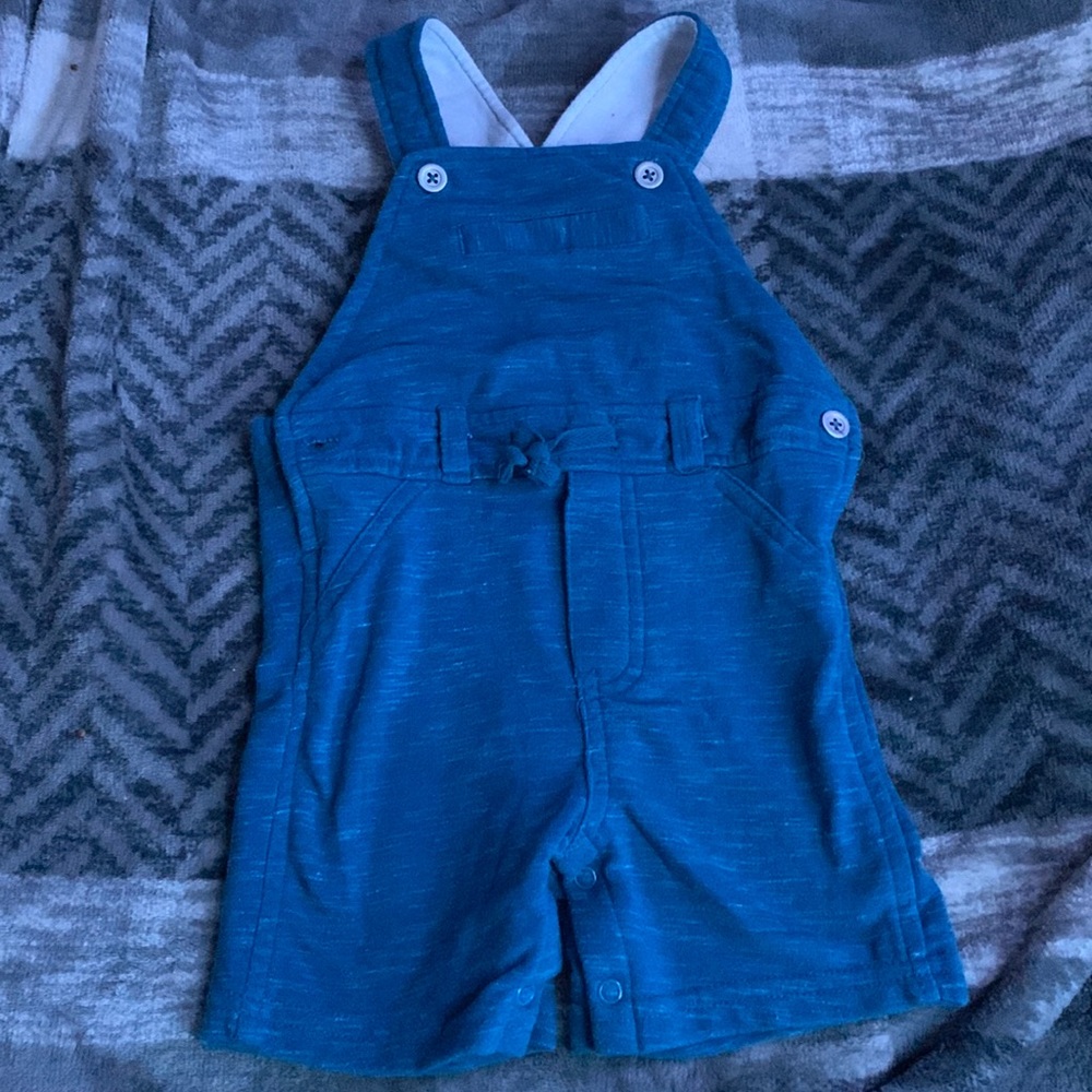 Blue gender neutral overalls